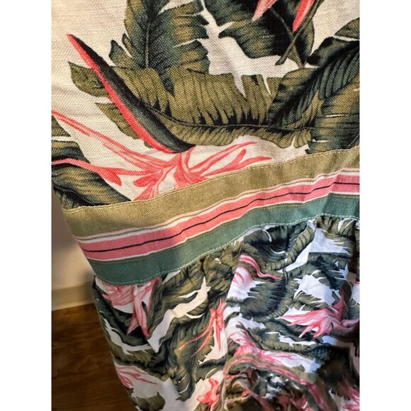 🌴 LOFT Tropical Print Dress – Linen Viscose Blend – Size 6 (#316) - Picture 9 of 12
